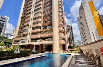 Apartamento com 4 dormitórios à venda, 231 m² por r$ 2.600.000,00 - meireles - fortaleza/ce