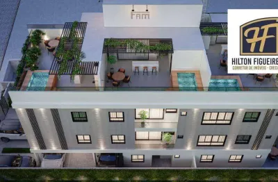 Cobertura com 2 dormitórios à venda, 132 m² por r$ 580.000,00 - bessa - joão pessoa/pb