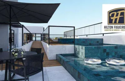 Apartamento com 3 dormitórios à venda. lazer completo na cobertura. 68 m² por r$ 567.412 - intermares - cabedelo/pb