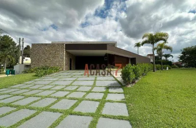 Casa com 3 dormitórios à venda, 457 m² por r$ 4.000.000,00 - condomínio lago azul - araçoiaba da serra/sp