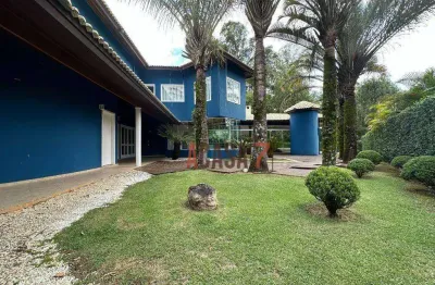 Casa com 4 dormitórios para alugar, 700 m² - condomínio lago azul - araçoiaba da serra/sp