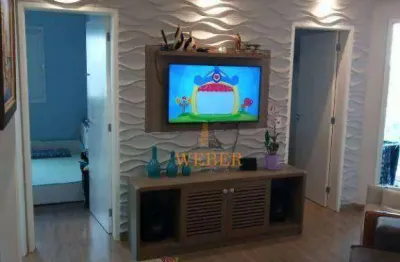 Apartamento com 2 dormitórios à venda, 51 m² por r$ 425.000,00 - jardim monte alegre - taboão da serra/sp