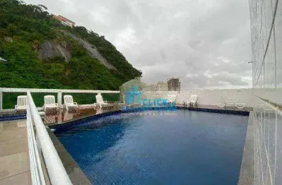 Apartamento com 1 dormitório à venda, 41 m² por r$ 360.000,00 - marapé - santos/sp