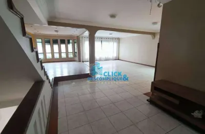 Casa com 5 dormitórios, 350 m² - venda por r$ 1.350.000,00 ou aluguel por r$ 9.700,00/mês - embaré - santos/sp