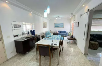 Apartamento à venda - 3 dormitórios - dependências - garagem - ponta da praia - santos imóvel à uma quadra da praia - ótima localização