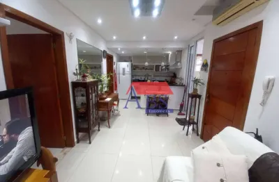 Apartamento com 2 dormitórios à venda, 67 m² por r$ 540.000,00 - gonzaga - santos/sp