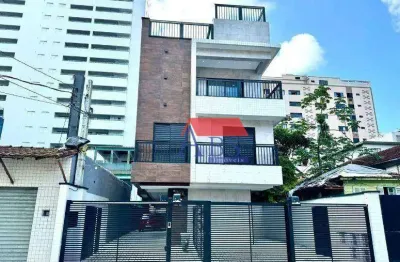 Sobrado com 2 dormitórios à venda, 116 m² por r$ 719.000,00 - marapé - santos/sp
