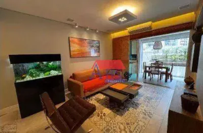 Apartamento com 2 dormitórios à venda, 136 m² por r$ 1.490.000,00 - gonzaga - santos/sp