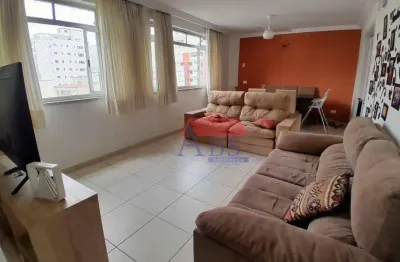 Apartamento 1 por andar com 3 dormitórios à venda, 100 m² por r$ 690.000 - gonzaga - santos/sp