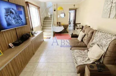 Sobrado com 3 dormitórios à venda, 99 m² por r$ 795.000 - vila guilhermina - praia grande/sp