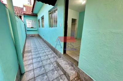 Casa com 2 dormitórios para alugar, 60 m² por r$ 900/mês - vila nova - cubatão/sp