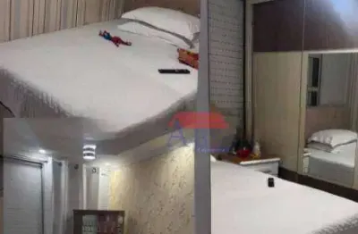 Apartamento com 2 dormitórios à venda, 59 m² por r$ 145.000,00 - vila natal - cubatão/sp