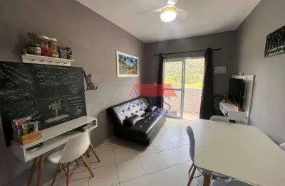 Apartamento com 2 dormitórios à venda, 65 m² por r$ 430.000 - canto do forte - praia grande/sp