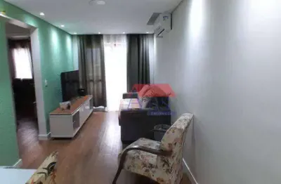 Apartamento com 2 dormitórios à venda, 54 m² por r$ 370.000 - vila couto - cubatão/sp
