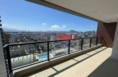 amplo apartamento com 3 dormitórios à venda, 120 m² por R$ 1.500.000 - Aparecida - Santos/SP