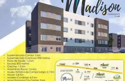 Apartamento com 2 quartos à venda na rodovia dos expedicionários, 4799, bom jesus, campo largo, 40 m2 por r$ 169.000