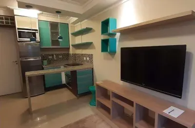 Apartamento com 1 dormitório para alugar, 33 m² por R$ 3.001,00/mês - Panamby - São Paulo/SP