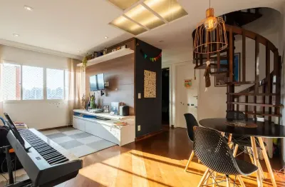 Cobertura para venda em vila gumercindo com 3 quartos, sendo 1 suíte, 107m²