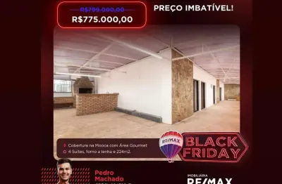 Cobertura para venda em mooca com 4 quartos, sendo 4 suítes, 224m²
