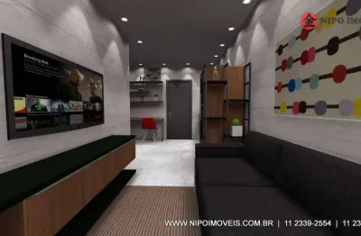 Apartamento com 1 dormitório à venda, 38 m² por r$ 320.000,00 - tatuapé - são paulo/sp