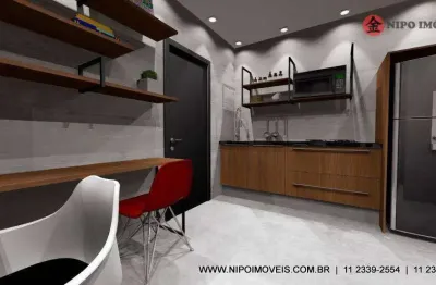 Apartamento com 1 dormitório à venda, 38 m² por r$ 320.000,00 - tatuapé - são paulo/sp