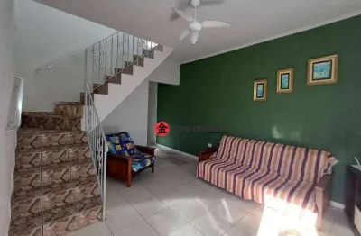 Sobrado com 3 dormitórios à venda, 112 m² por r$ 350.000,00 - balneário campos eliseos - itanhaém/sp