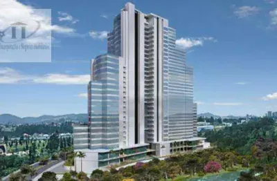 Sala para alugar, 107 m² por r$ 6.965,00/mês - edifício brascan century plaza - barueri/sp