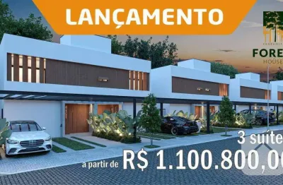 Lançamento - sobrado com 3 suítes - previsão 36 meses -venda, 147 m² por r$ 1.100.800 (40% na obra e 60% financiamento bancário)