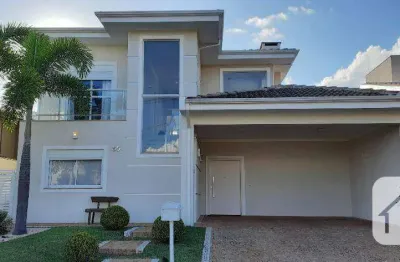 Bela casa em residencial privilegiado, com 3 suítes, 311 m2, por r$ 1.880.000, no condomínio ville de france - itatiba/sp