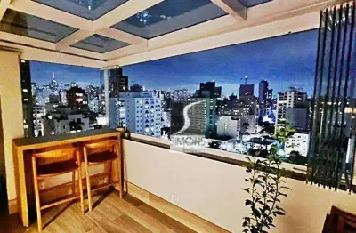 Cobertura com 2 dormitórios à venda, 100 m² por r$ 1.750.000,00 - pinheiros - são paulo/sp