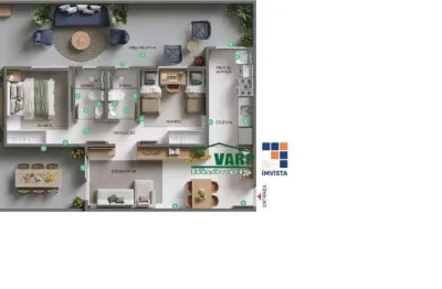 Apartamento com 2 dormitórios à venda por r$ 338.990,00 - três barras - contagem/mg