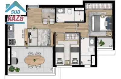Apartamento à venda, 56 m² por r$ 688.563,00 - ipiranga - são paulo/sp