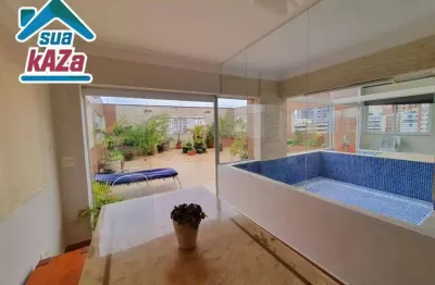Apartamento triplex com 3 dormitórios e piscina à venda, 277 m² por r$ 2.150.000 - santa paula - são caetano do sul/sp