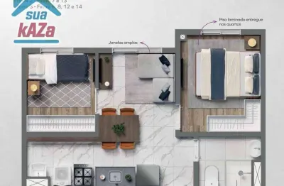 Apartamento com 2 dormitórios à venda, 32 m² por R$ 299.000,00 - Vila Firmiano Pinto - São Paulo/SP