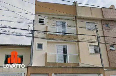 Cobertura com 2 dormitórios - parque novo oratório - santo andré/sp