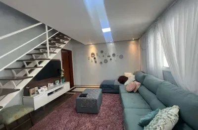 Sobrado com 3 dormitórios à venda, 130 m² por r$ 670.000,00 - vila homero thon - santo andré/sp