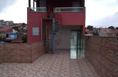 Cobertura com 2 dormitórios, 186 m² - venda por r$ 495.000,00 ou aluguel por r$ 2.325,00/mês - parque joão ramalho - santo andré/sp