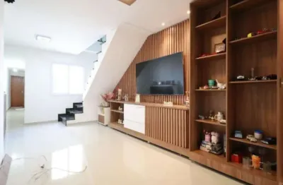 Cobertura com 2 dormitórios, 110 m² - venda por r$ 520.000 ou aluguel por r$ 3.885/mês - vila santo alberto - santo andré/sp