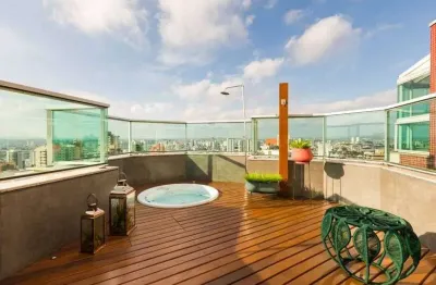 Cobertura para alugar, 200 m² por r$ 16.685,00/mês - jardim - santo andré/sp