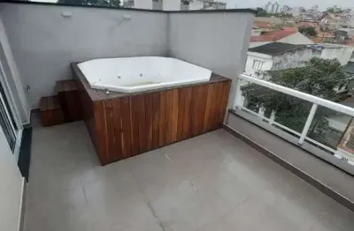 Cobertura com 3 dormitórios à venda, 110 m² por r$ 798.000,00 - vila scarpelli - santo andré/sp