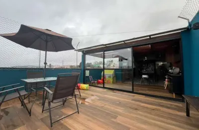 Cobertura com 3 dormitórios à venda, 140 m² por r$ 570.000,00 - vila pires - santo andré/sp