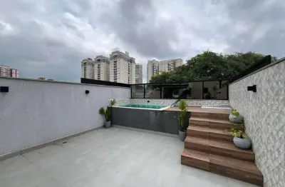 Cobertura com 2 dormitórios à venda e locacao , 120 m² por r$ 845.000,00 - campestre - santo andré/sp
