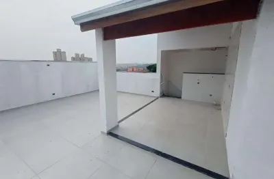 Cobertura com 2 dormitórios à venda, 100 m² por r$ 590.000,00 - utinga - santo andré/sp