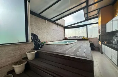 Cobertura com 2 dormitórios à venda, 128 m² por r$ 600.000,00 - vila tibiriçá - santo andré/sp