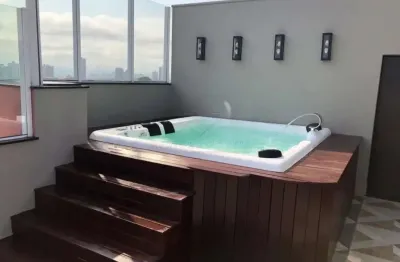 Cobertura com 3 dormitórios à locação, na vila gilda - santo andré/sp