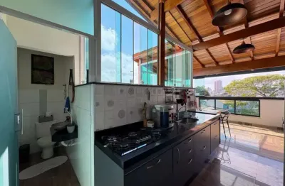 Cobertura com 2 dormitórios à venda, 66m² por r$ 527.000,00 - vila scarpelli, santo andré/sp