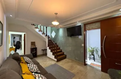 Sobrado com 03 dormitórios e 02 vagas na vila curuçá - santo andré