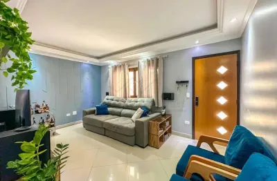 Sobrado com 03 dormitórios à venda, 130 m² na vila américa - santo andré/sp