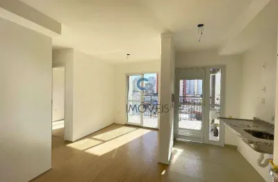 Apartamento novo à venda com 51m², 02 dormitórios, 01 suíte, varanda e vaga no carrão