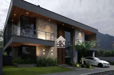 Casa com 3 dormitórios à venda, 263 m² por r$ 3.684.000 - pedra branca - palhoça/sc